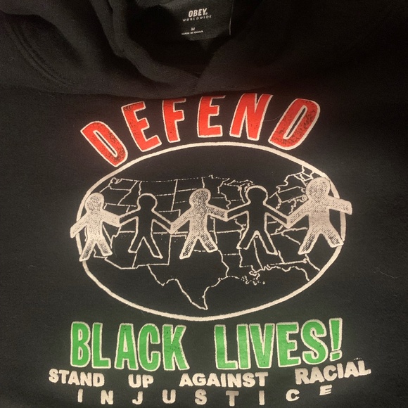Obey Defend Black Lives Hoodie - Picture 4 of 4